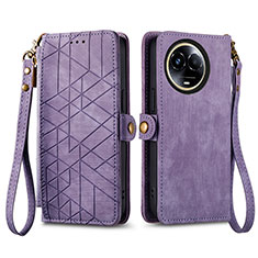 Coque Portefeuille Livre Cuir Etui Clapet S17D pour Realme 11 5G Violet