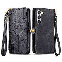 Coque Portefeuille Livre Cuir Etui Clapet S17D pour Samsung Galaxy S22 5G Noir