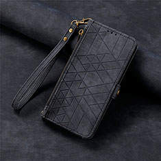 Coque Portefeuille Livre Cuir Etui Clapet S18D pour Samsung Galaxy S21 FE 5G Noir