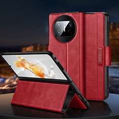 Coque Portefeuille Livre Cuir Etui Clapet SD1 pour Huawei Mate X3 Rouge