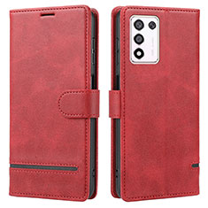 Coque Portefeuille Livre Cuir Etui Clapet SY1 pour Oppo K9S 5G Rouge