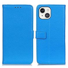 Coque Portefeuille Livre Cuir Etui Clapet T01 pour Apple iPhone 13 Mini Bleu