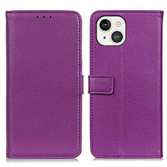 Coque Portefeuille Livre Cuir Etui Clapet T01 pour Apple iPhone 13 Mini Violet