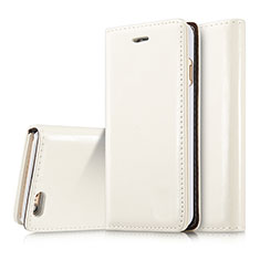 Coque Portefeuille Livre Cuir Etui Clapet T01 pour Apple iPhone 6 Blanc