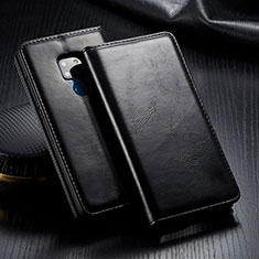 Coque Portefeuille Livre Cuir Etui Clapet T01 pour Huawei Mate 20 Noir