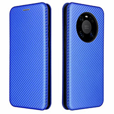 Coque Portefeuille Livre Cuir Etui Clapet T01 pour Huawei Mate 40 Pro Bleu