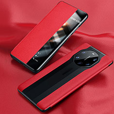 Coque Portefeuille Livre Cuir Etui Clapet T01 pour Huawei Mate 40 RS Rouge