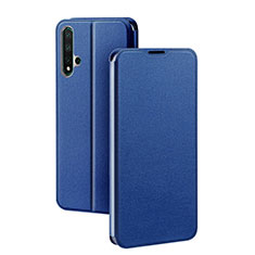 Coque Portefeuille Livre Cuir Etui Clapet T01 pour Huawei Nova 5 Bleu