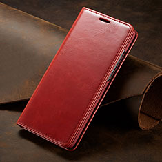 Coque Portefeuille Livre Cuir Etui Clapet T01 pour Huawei P30 Pro Rouge