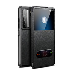 Coque Portefeuille Livre Cuir Etui Clapet T01 pour Huawei P40 Lite 5G Noir