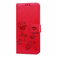 Coque Portefeuille Livre Cuir Etui Clapet T01 pour Huawei P40 Pro Rouge