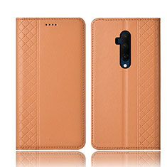 Coque Portefeuille Livre Cuir Etui Clapet T01 pour OnePlus 7T Pro Orange