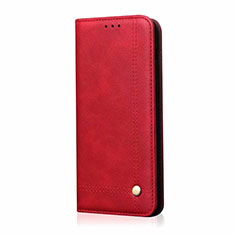 Coque Portefeuille Livre Cuir Etui Clapet T01 pour Oppo Find X2 Lite Rouge