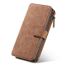 Coque Portefeuille Livre Cuir Etui Clapet T01 pour Samsung Galaxy Note 10 Marron