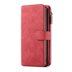 Coque Portefeuille Livre Cuir Etui Clapet T01 pour Samsung Galaxy Note 10 Plus Rouge