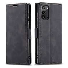 Coque Portefeuille Livre Cuir Etui Clapet T01 pour Samsung Galaxy Note 20 5G Noir