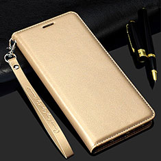 Coque Portefeuille Livre Cuir Etui Clapet T01 pour Samsung Galaxy S20 Plus Or