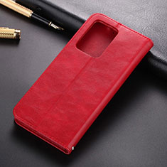 Coque Portefeuille Livre Cuir Etui Clapet T01 pour Samsung Galaxy S20 Ultra 5G Rouge