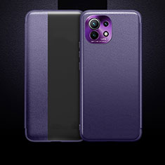 Coque Portefeuille Livre Cuir Etui Clapet T01 pour Xiaomi Mi 11 5G Violet