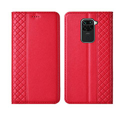 Coque Portefeuille Livre Cuir Etui Clapet T01 pour Xiaomi Redmi 10X 4G Rouge