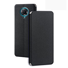 Coque Portefeuille Livre Cuir Etui Clapet T01 pour Xiaomi Redmi K30 Pro Zoom Noir