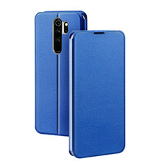 Coque Portefeuille Livre Cuir Etui Clapet T01 pour Xiaomi Redmi Note 8 Pro Bleu