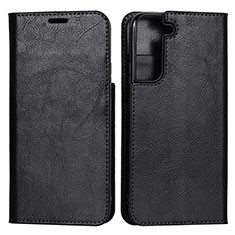 Coque Portefeuille Livre Cuir Etui Clapet T01D pour Samsung Galaxy S21 5G Noir