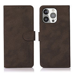 Coque Portefeuille Livre Cuir Etui Clapet T02 pour Apple iPhone 13 Pro Marron