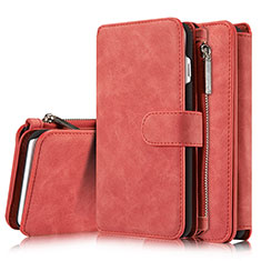 Coque Portefeuille Livre Cuir Etui Clapet T02 pour Apple iPhone 8 Plus Rouge