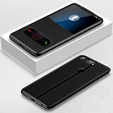 Coque Portefeuille Livre Cuir Etui Clapet T02 pour Huawei Honor V20 Noir