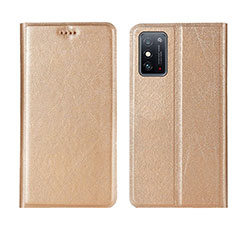 Coque Portefeuille Livre Cuir Etui Clapet T02 pour Huawei Honor X10 Max 5G Or