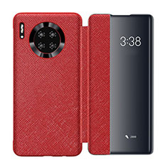 Coque Portefeuille Livre Cuir Etui Clapet T02 pour Huawei Mate 30 Pro 5G Rouge