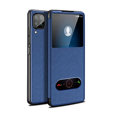 Coque Portefeuille Livre Cuir Etui Clapet T02 pour Huawei Nova 6 SE Bleu