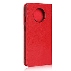 Coque Portefeuille Livre Cuir Etui Clapet T02 pour OnePlus 7T Rouge