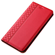 Coque Portefeuille Livre Cuir Etui Clapet T02 pour Samsung Galaxy A80 Rouge