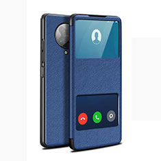 Coque Portefeuille Livre Cuir Etui Clapet T02 pour Xiaomi Poco F2 Pro Bleu