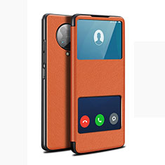 Coque Portefeuille Livre Cuir Etui Clapet T02 pour Xiaomi Poco F2 Pro Orange