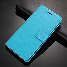 Coque Portefeuille Livre Cuir Etui Clapet T02 pour Xiaomi Redmi Note 8 Bleu Ciel