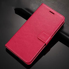 Coque Portefeuille Livre Cuir Etui Clapet T02 pour Xiaomi Redmi Note 8 Rose Rouge
