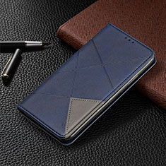 Coque Portefeuille Livre Cuir Etui Clapet T02 pour Xiaomi Redmi Note 9 Pro Max Bleu