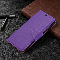 Coque Portefeuille Livre Cuir Etui Clapet T02 pour Xiaomi Redmi Note 9 Violet