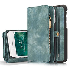 Coque Portefeuille Livre Cuir Etui Clapet T03 pour Apple iPhone 8 Plus Vert
