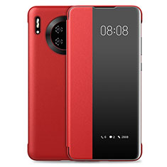 Coque Portefeuille Livre Cuir Etui Clapet T03 pour Huawei Mate 30E Pro 5G Rouge