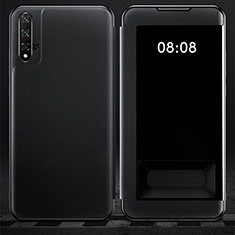 Coque Portefeuille Livre Cuir Etui Clapet T03 pour Huawei Nova 5T Noir