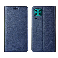 Coque Portefeuille Livre Cuir Etui Clapet T03 pour Huawei Nova 7i Bleu