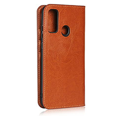 Coque Portefeuille Livre Cuir Etui Clapet T03 pour Huawei P Smart (2020) Orange