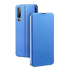 Coque Portefeuille Livre Cuir Etui Clapet T03 pour Huawei P30 Bleu