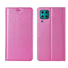 Coque Portefeuille Livre Cuir Etui Clapet T03 pour Huawei P40 Lite Rose