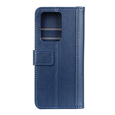Coque Portefeuille Livre Cuir Etui Clapet T03 pour Huawei P40 Pro+ Plus Bleu