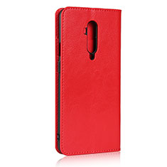 Coque Portefeuille Livre Cuir Etui Clapet T03 pour OnePlus 7T Pro Rouge